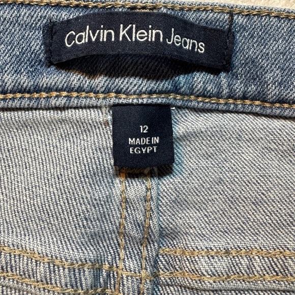Calvin Klein High Rise Straight Leg Jeans 12 - Picture 10 of 11